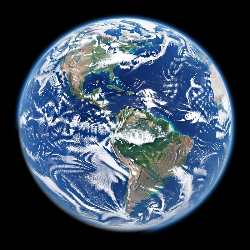 Stunning Earth View from Space: High-Resolution Satellite Capture