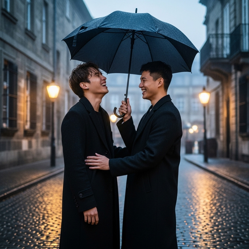 Jungkook and Taehyung BTS Laughing in Rain with Umbrella Jungkook and Taehyung BTS Laughing in Rain with Umbrella