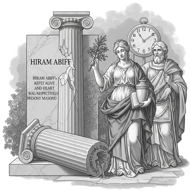 Marble Monument: Symbolism of Grand Master Hiram Abiff Unveiled Marble Monument: Symbolism of Grand Master Hiram Abiff Unveiled