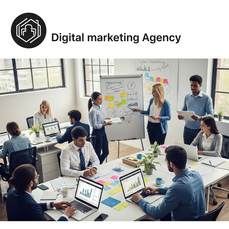 Vibrant Digital Marketing Agency Workplace | Innovative Ideas