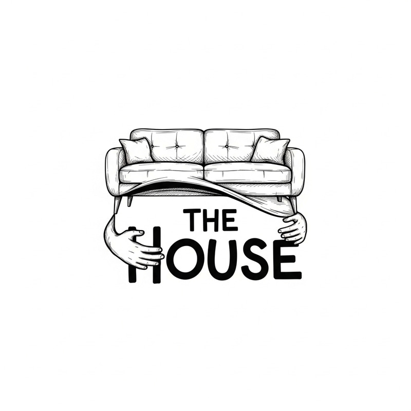 Hand-Drawn Sofa Logo Design for Cozy Homes Hand-Drawn Sofa Logo Design for Cozy Homes