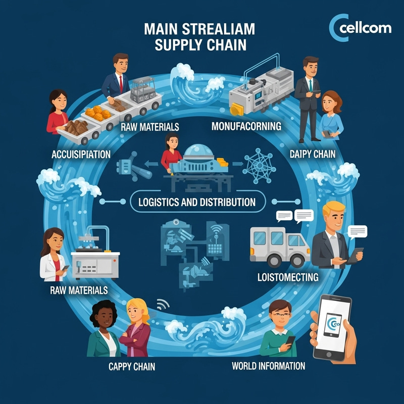 Cellcom World Communication: Streamlined Supply Chain Illustration