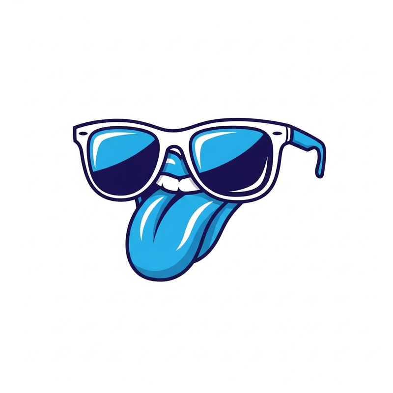 Chill Logo Design with Sunglasses and Playful Tongue | Cool Vibes Chill Logo Design with Sunglasses and Playful Tongue | Cool Vibes