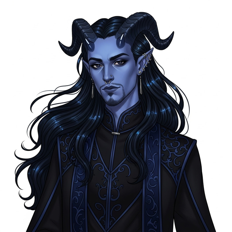 Celestial Tiefling Character - A Mosaic of Demonic Allure and Mystical Grace Celestial Tiefling Character - A Mosaic of Demonic Allure and Mystical Grace