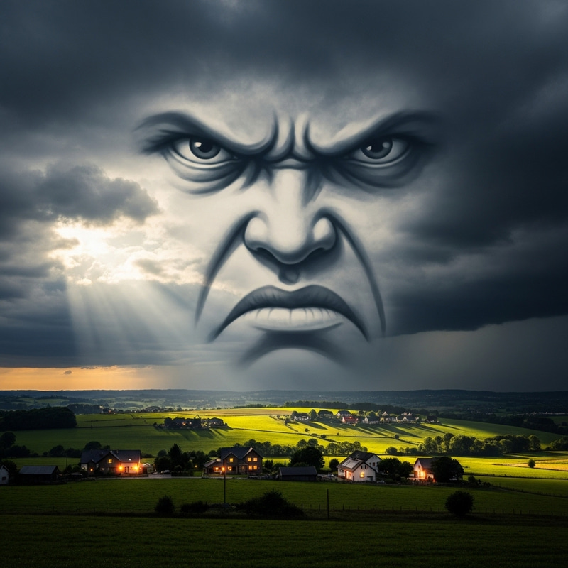 Beautiful Country Landscape Struggling Against Authority Beautiful Country Landscape Struggling Against Authority