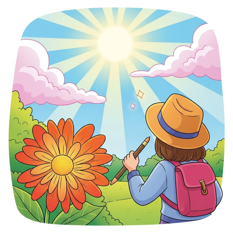 Colorful Garden Inspires Artist | Creative Imagination