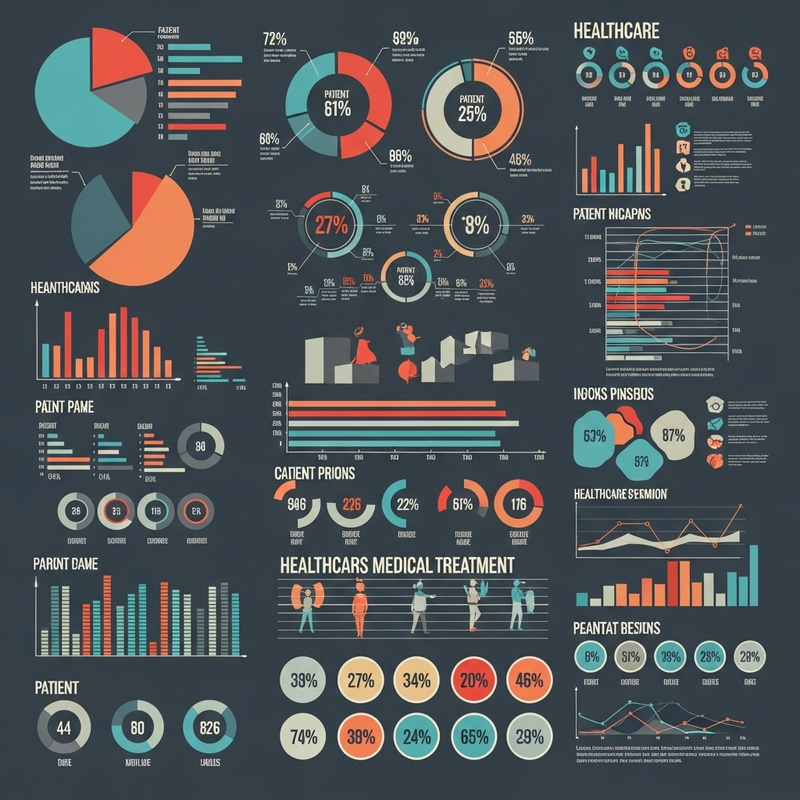 Healthcare Data: Informative Infographic Displaying Vast Data Healthcare Data: Informative Infographic Displaying Vast Data
