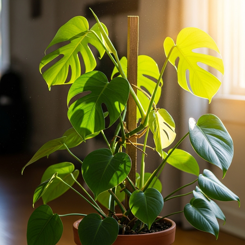 Beautiful Monstera Plant | Sunny Spot Climbing Display
