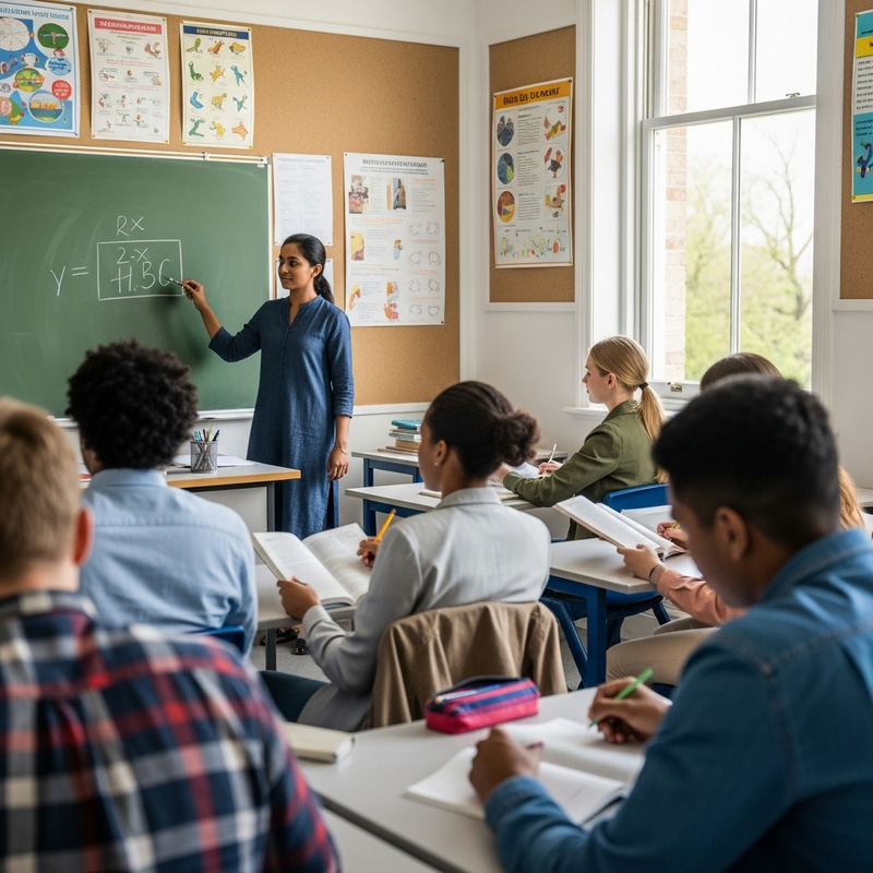 Authentic Teaching Materials in Diverse Classroom Scene