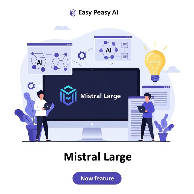 Explore the Power of Mistral Large by Easy Peasy AI Explore the Power of Mistral Large by Easy Peasy AI