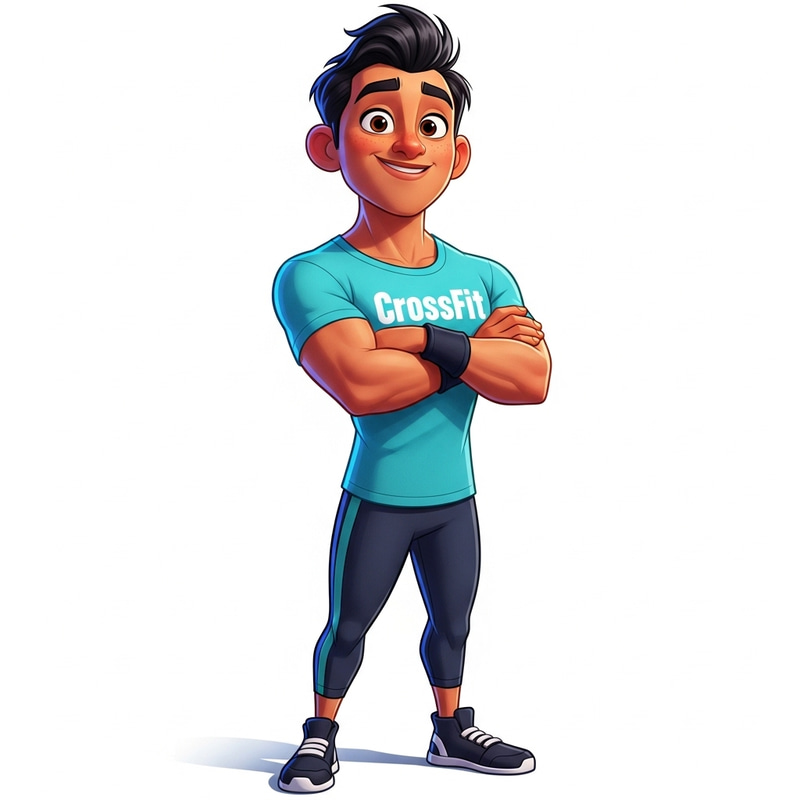 Pixar-Style Crossfit Coach: Energizing Physical Fitness and Motivation Pixar-Style Crossfit Coach: Energizing Physical Fitness and Motivation