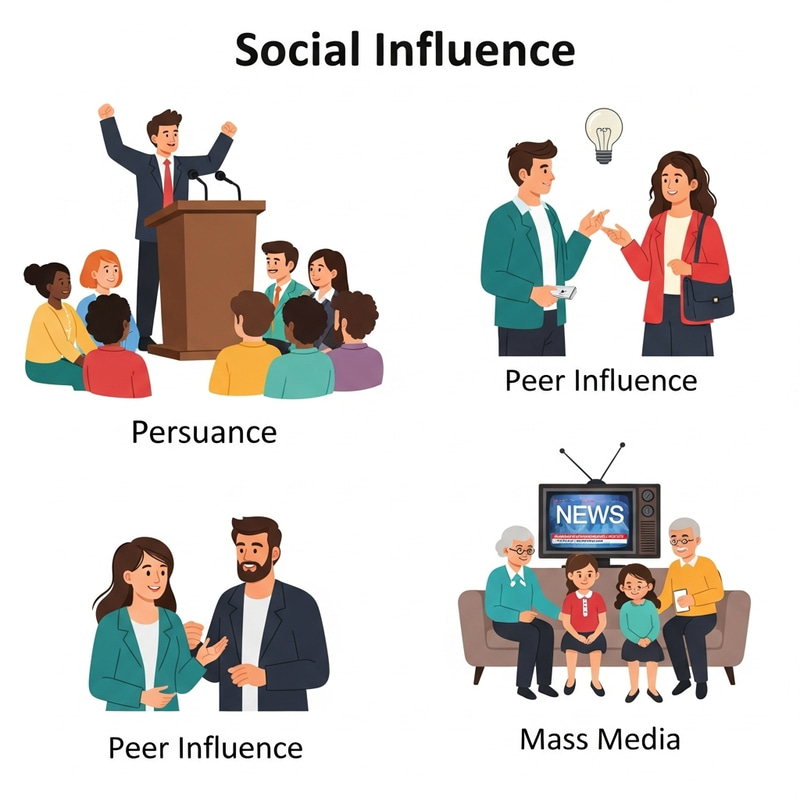 Social Influence Representation | Diverse Interactions Visualized
