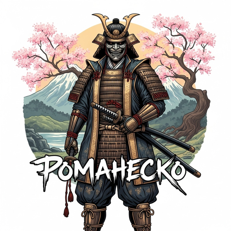 Super-Detailed Samurai Warrior in Traditional Japanese Attire