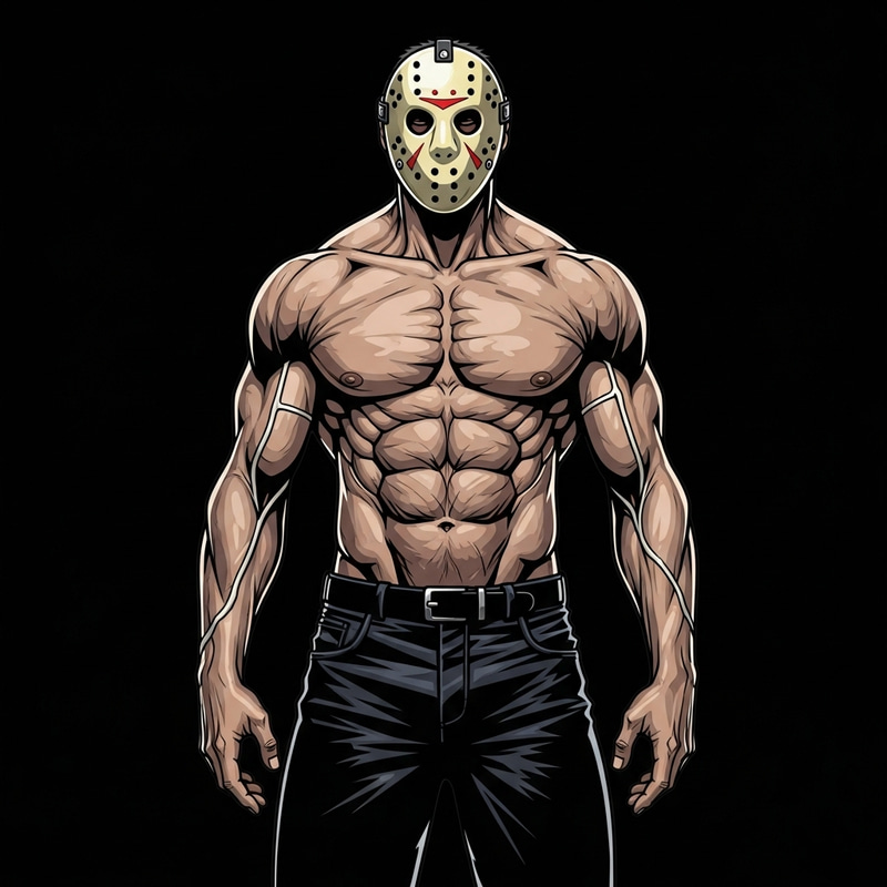 Jason Voorhees Without Mask - Ripped Physique Jason Voorhees Without Mask - Ripped Physique