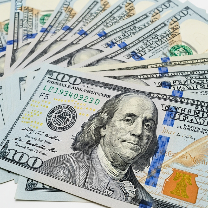 Stunning Close-Up of Fresh Dollar Bills