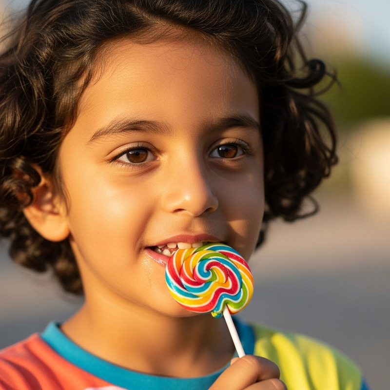 Cute Child with Lollipop | Sweet Image Moment Cute Child with Lollipop | Sweet Image Moment