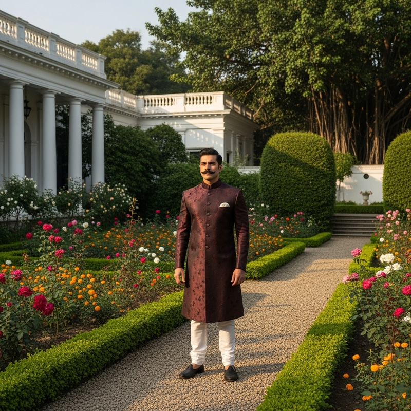 Quaid-e-Azam Portrait in Colonial Estate