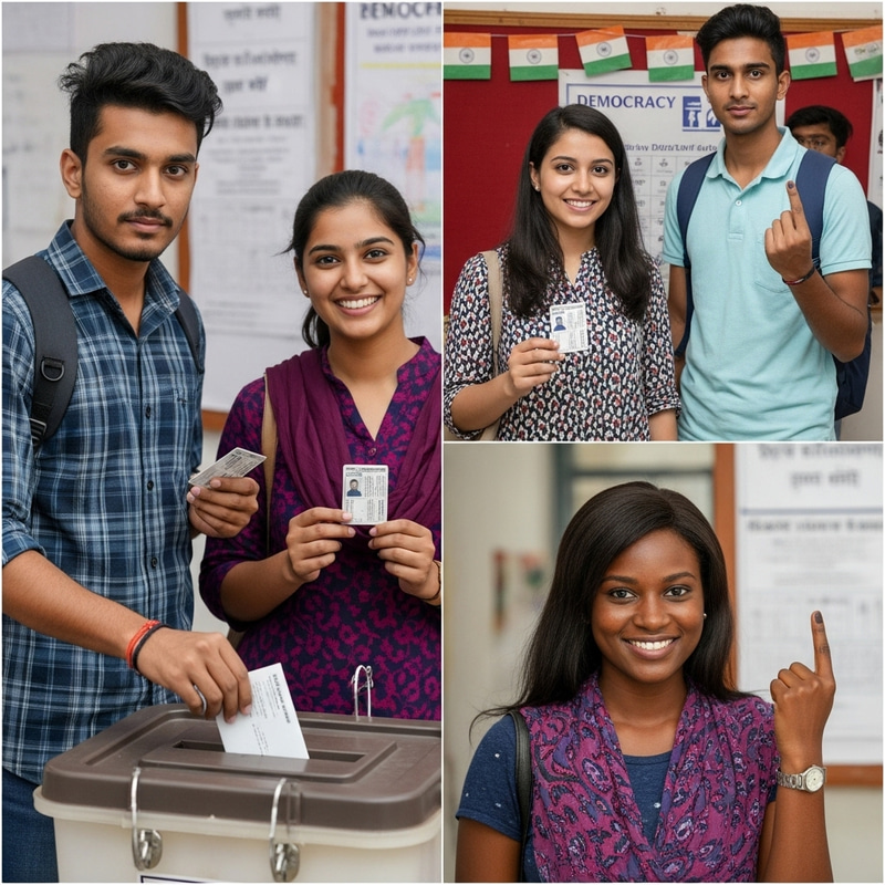 Empowering Indian Youth: Vibrant Voting Scene Empowering Indian Youth: Vibrant Voting Scene