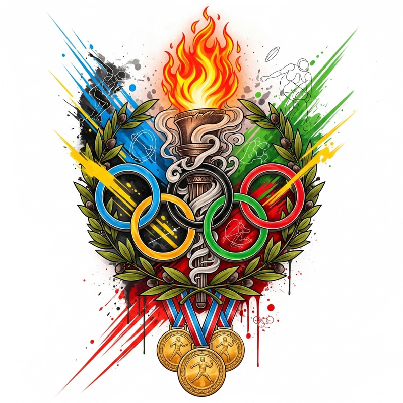 Stunning Olympic Tattoo Designs for Sports Fans Stunning Olympic Tattoo Designs for Sports Fans