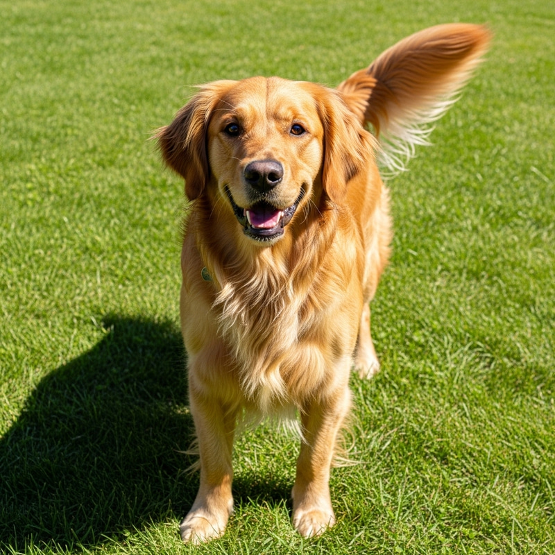 Adorable Golden Retriever Enjoying Sunny Day Adorable Golden Retriever Enjoying Sunny Day