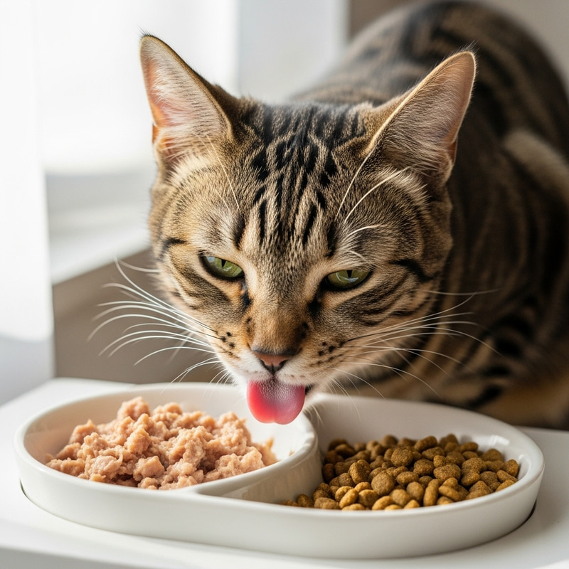 Balanced Cat Diet: Mix of Wet & Dry Foods for Health & Happiness Balanced Cat Diet: Mix of Wet & Dry Foods for Health & Happiness