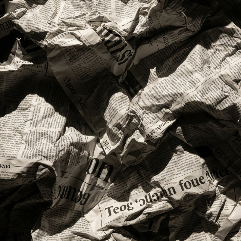 Crumpled Newspaper Background Texture Crumpled Newspaper Background Texture