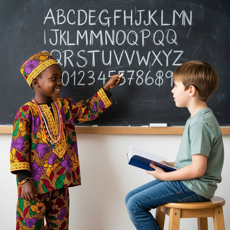Teaching African Child & White Child: Multicultural Learning