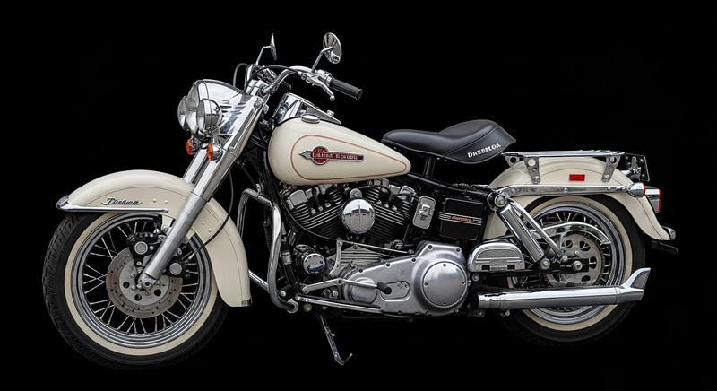 Classic 1955 Harley-Davidson Duo-Glide Motorcycle - Detailed Design Focus Classic 1955 Harley-Davidson Duo-Glide Motorcycle - Detailed Design Focus