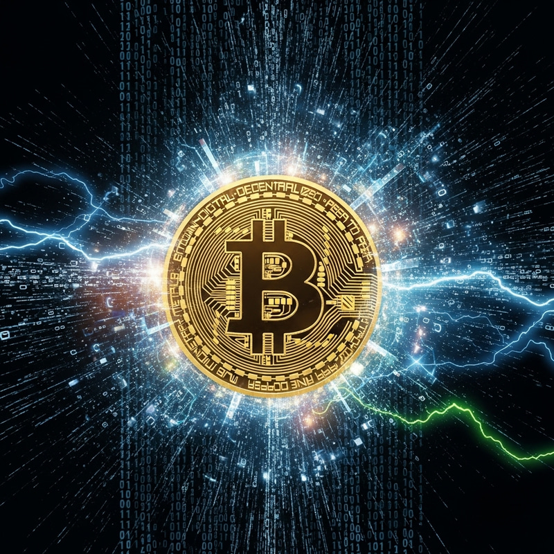 Abstract Bitcoin Art | Cryptocurrency Digital Illustration Abstract Bitcoin Art | Cryptocurrency Digital Illustration