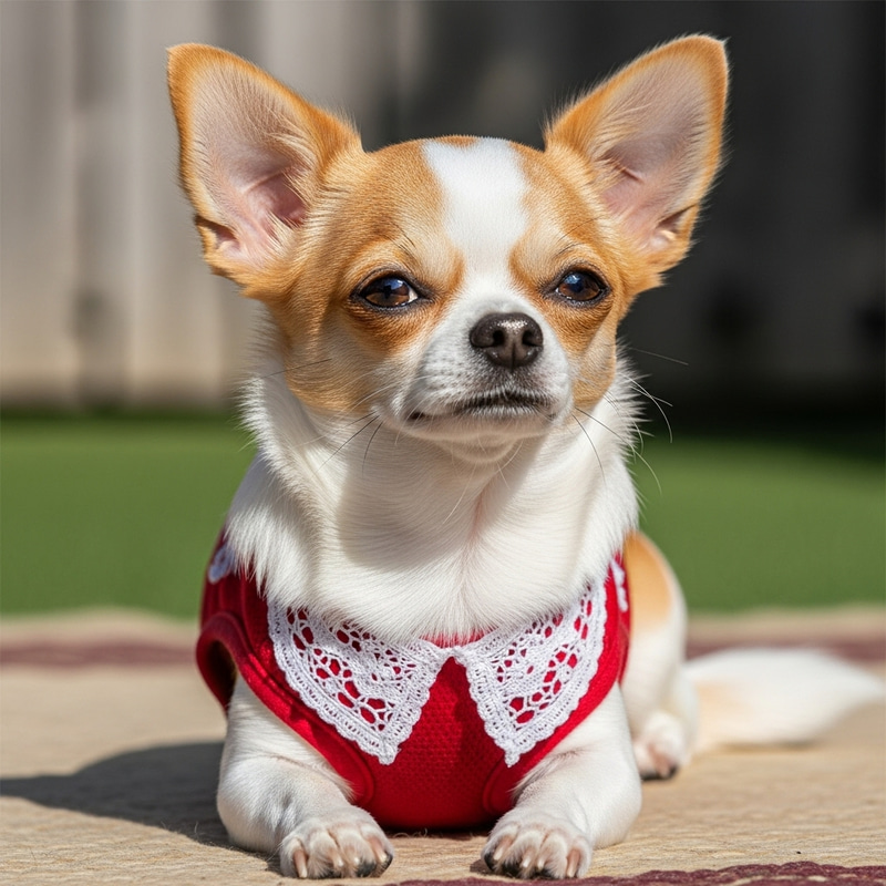 Cute Chihuahua Dog with Shiny Fur Cute Chihuahua Dog with Shiny Fur