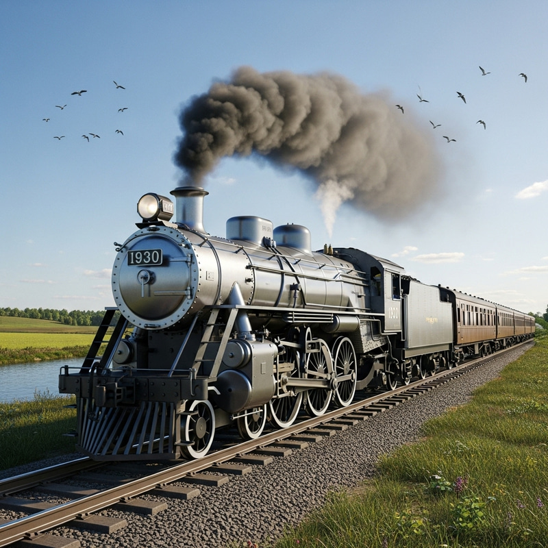 Classic Train from 1930: A Journey Through Time Classic Train from 1930: A Journey Through Time