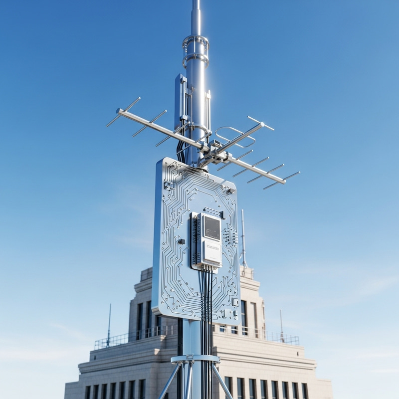 Antenna Illustration on Tall Building Antenna Illustration on Tall Building