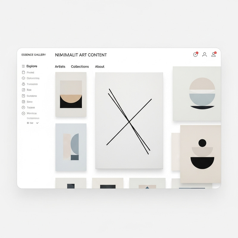 Minimalist Art Content Platform | Your Creative Space Minimalist Art Content Platform | Your Creative Space