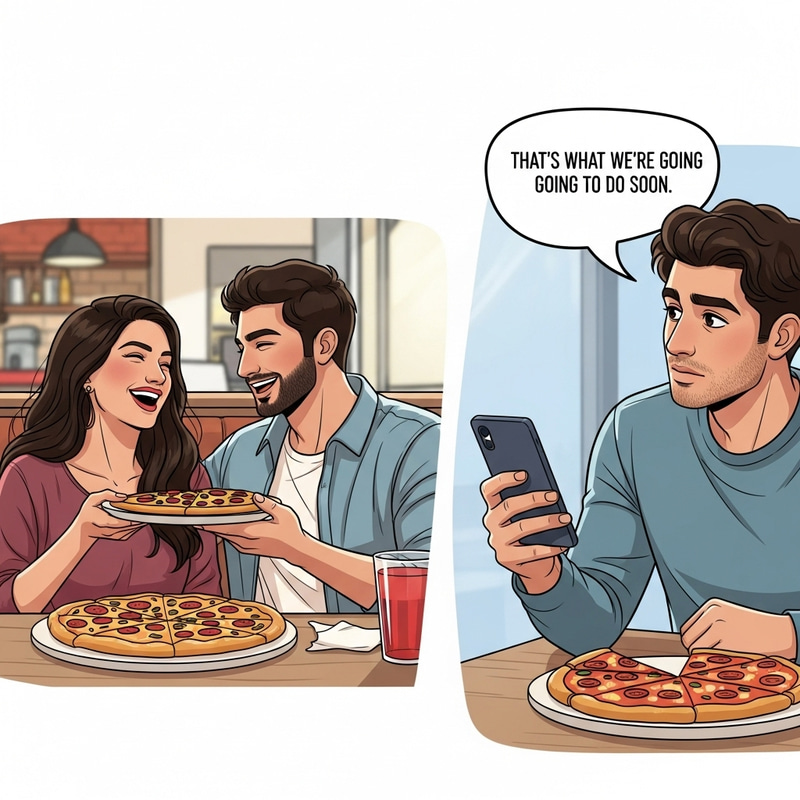 Romantic Pizza Date Turned Staring Contest at Pizza Hut Romantic Pizza Date Turned Staring Contest at Pizza Hut