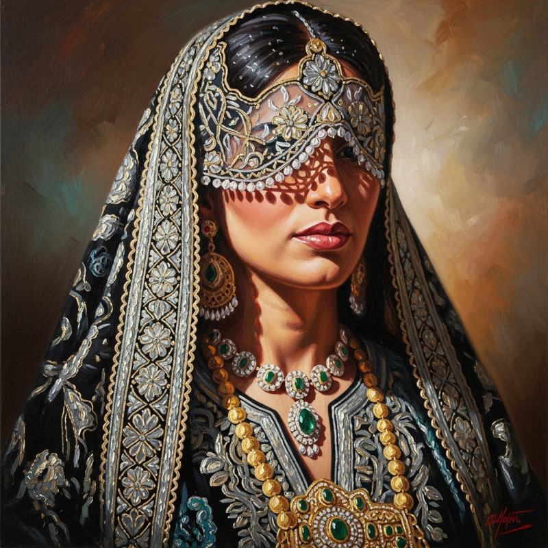 Qatari Woman in Traditional Dress | Portrait Qatari Woman in Traditional Dress | Portrait