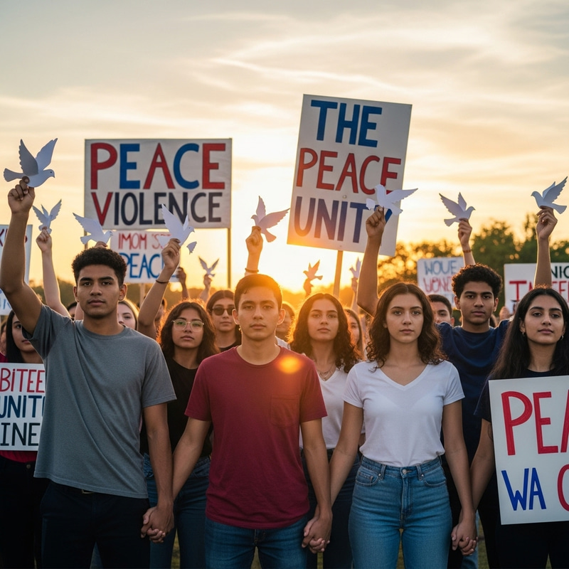 United Against Youth Gun Violence: A Peaceful Protest United Against Youth Gun Violence: A Peaceful Protest