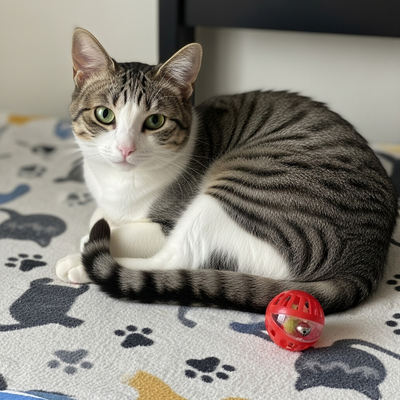 Adorable Cat with Mesmerizing Green Eyes Adorable Cat with Mesmerizing Green Eyes