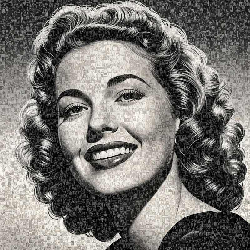 Marilyn Monroe Pin-up Mosaic: Classic Hollywood Actress