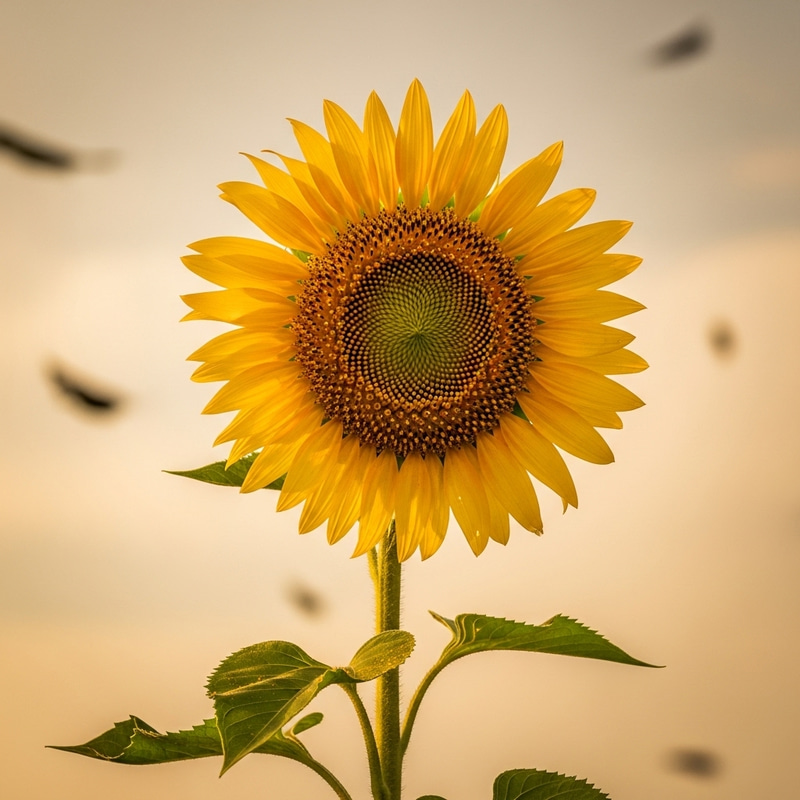 Persistent Sunflower: A Story of Nature's Fortitude