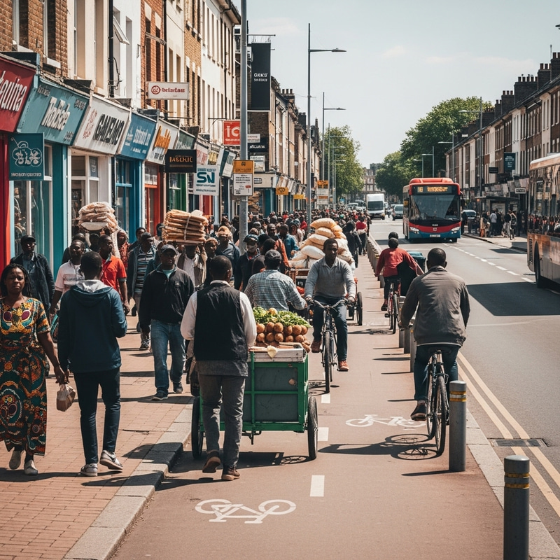 Diverse African Street Scene | Community & Commerce Exploration Diverse African Street Scene | Community & Commerce Exploration