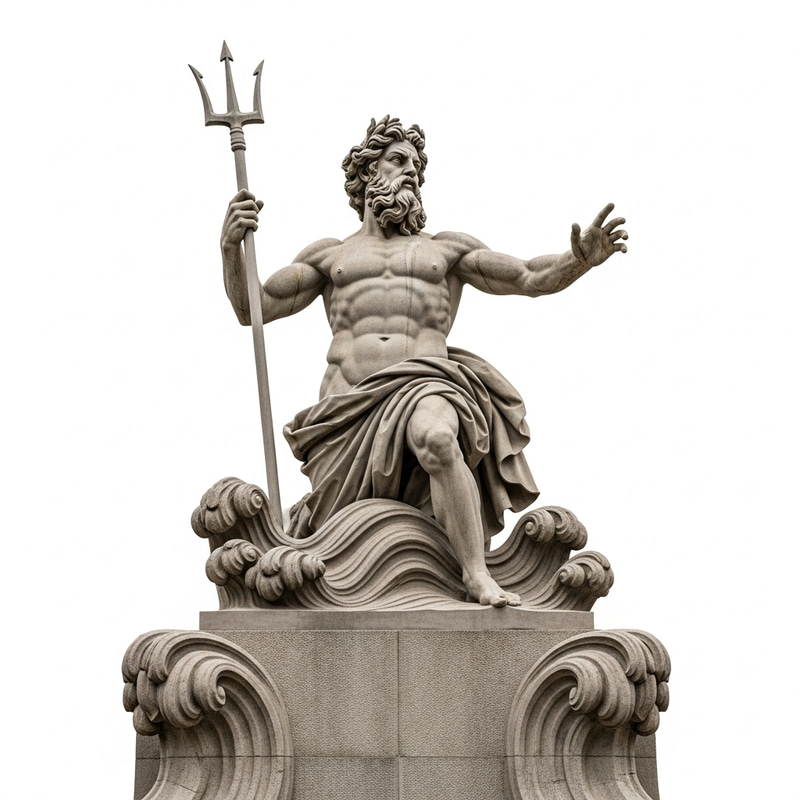 Poseidon Art Sculpture: Symbol of the Sea