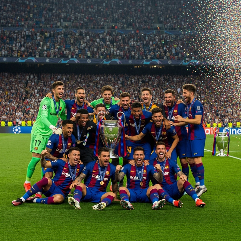 Barcelona Champions League Victory Celebration Barcelona Champions League Victory Celebration