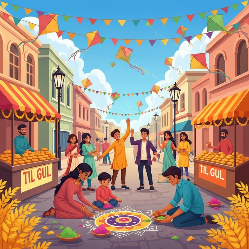 Makar Sankranti Celebration in India Makar Sankranti Celebration in India