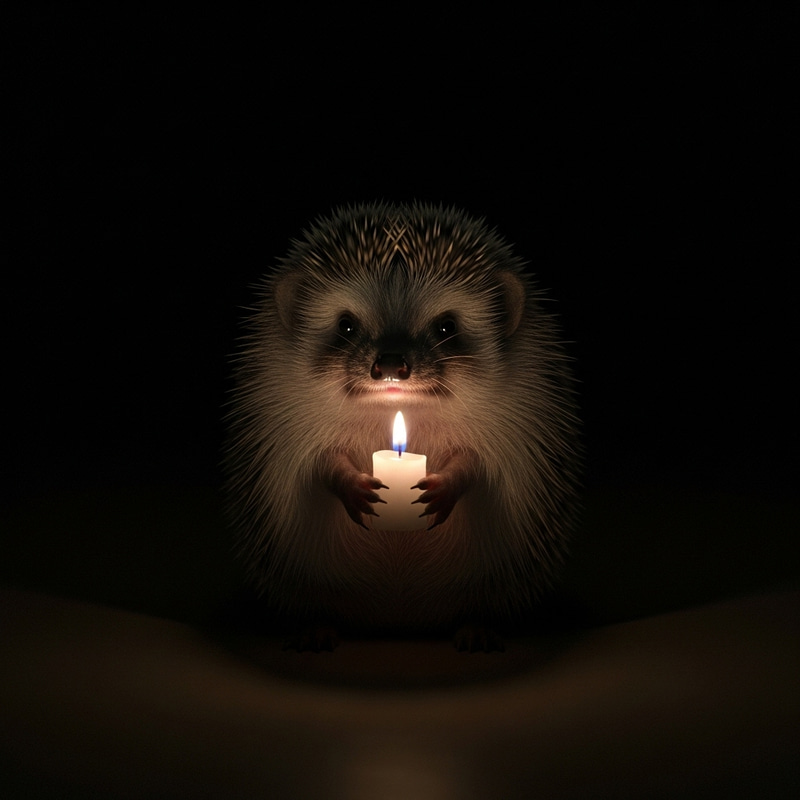 Hedgehog Afraid of the Dark