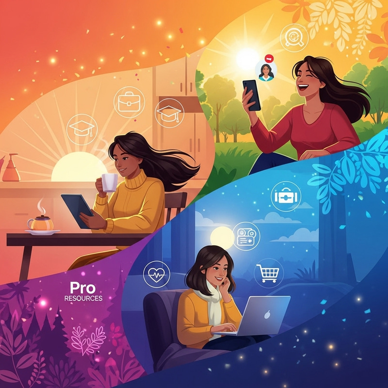 Relaxed Person Accessing Pro Resources Services Online Relaxed Person Accessing Pro Resources Services Online