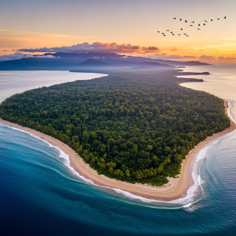 Lush Tropical Island of Papua New Guinea: Rainforests & Pristine Beaches Lush Tropical Island of Papua New Guinea: Rainforests & Pristine Beaches