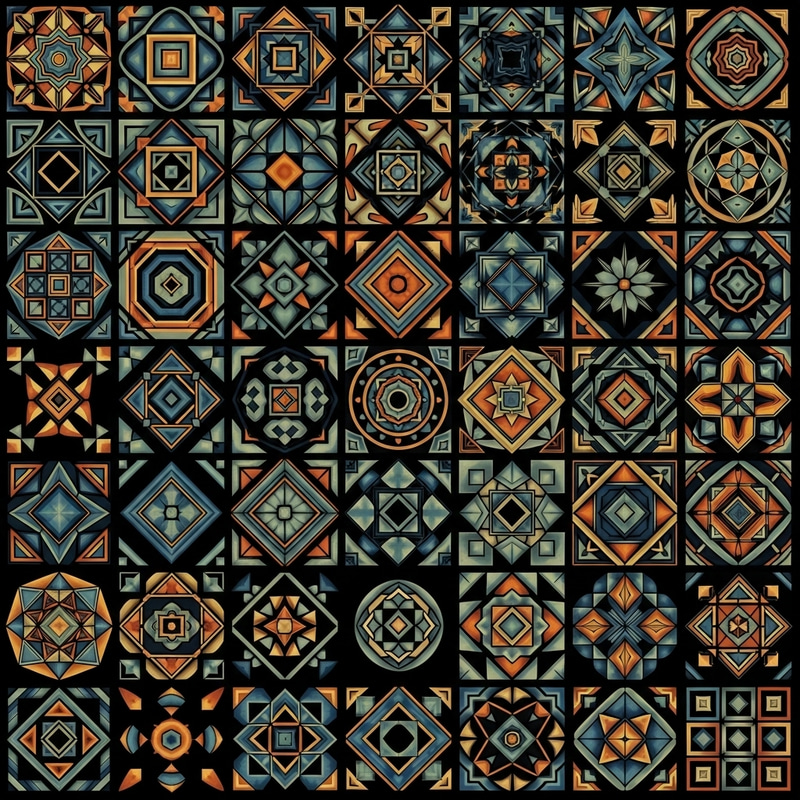 Vibrant Geometric Patterns - Abstract Designs