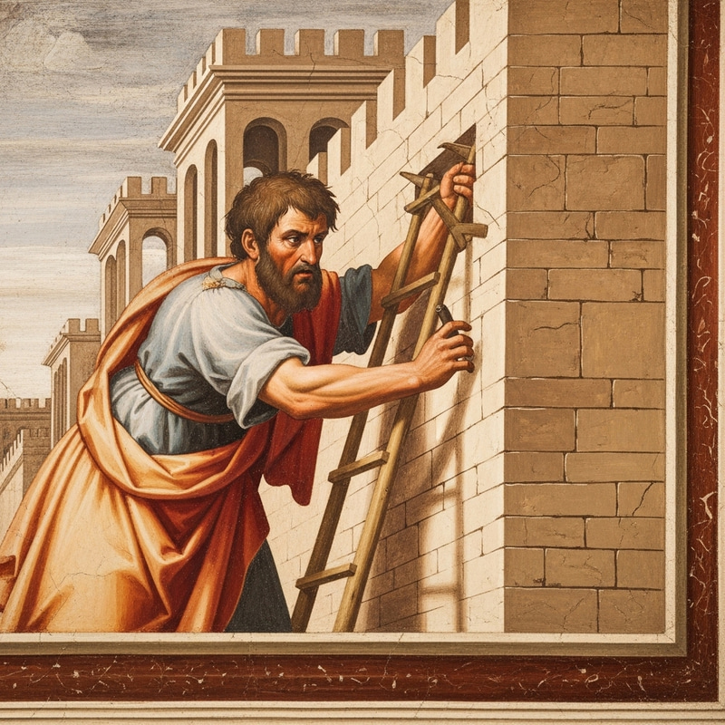 Authentic Nehemiah Wall Rebuilding Reconstruction Painting Authentic Nehemiah Wall Rebuilding Reconstruction Painting