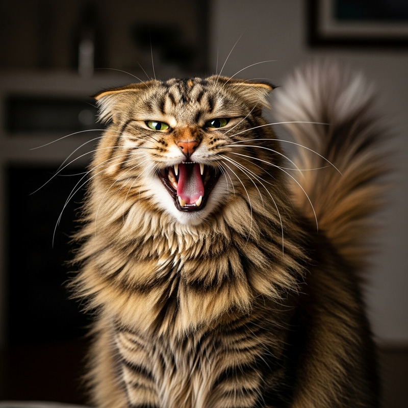 Furious Fluffy Cat: Unleash the Cuteness