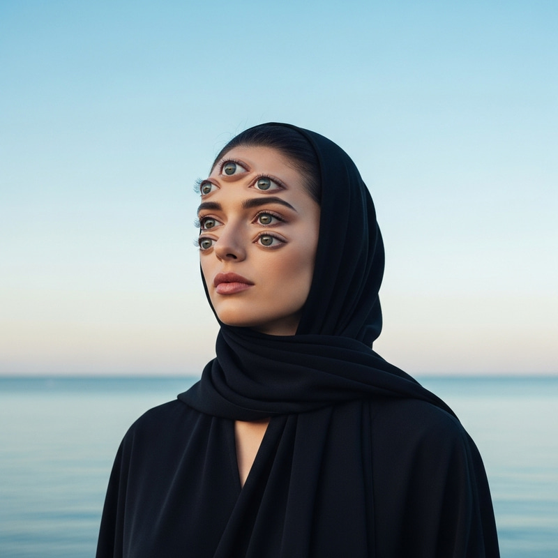 Aesthetic Woman Displaying Enhanced Perception Aesthetic Woman Displaying Enhanced Perception